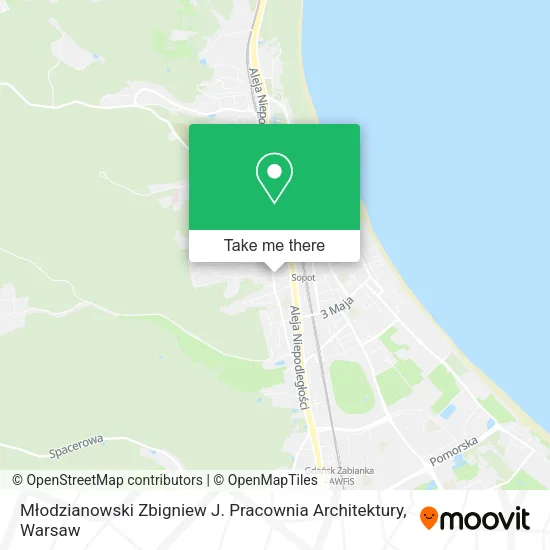 Карта Młodzianowski Zbigniew J. Pracownia Architektury