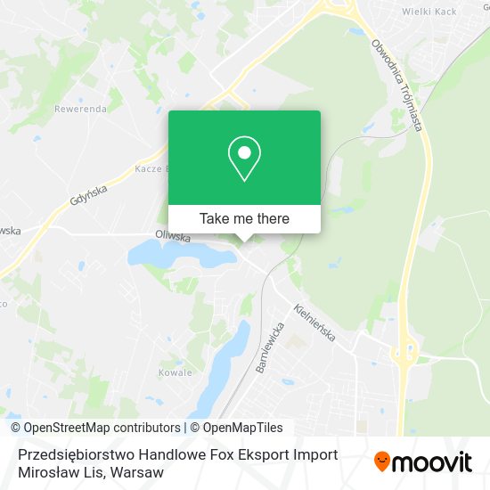 Przedsiębiorstwo Handlowe Fox Eksport Import Mirosław Lis map