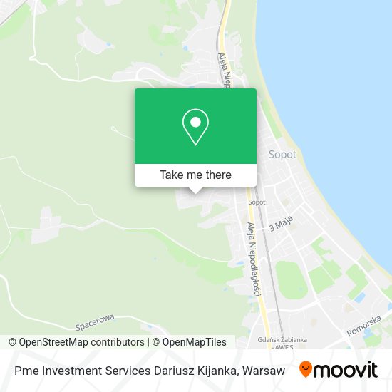 Pme Investment Services Dariusz Kijanka map