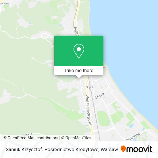 Saniuk Krzysztof. Pośrednictwo Kredytowe map