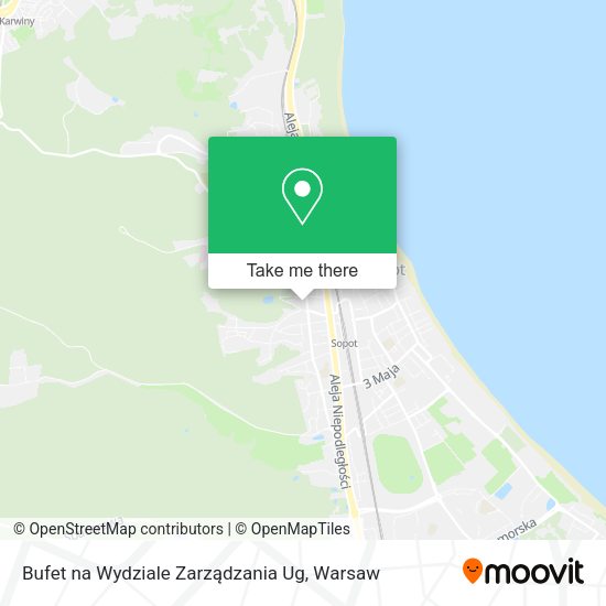 Bufet na Wydziale Zarządzania Ug map