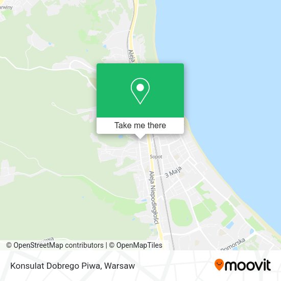 Konsulat Dobrego Piwa map