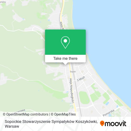 Sopockie Stowarzyszenie Sympatyków Koszykówki map