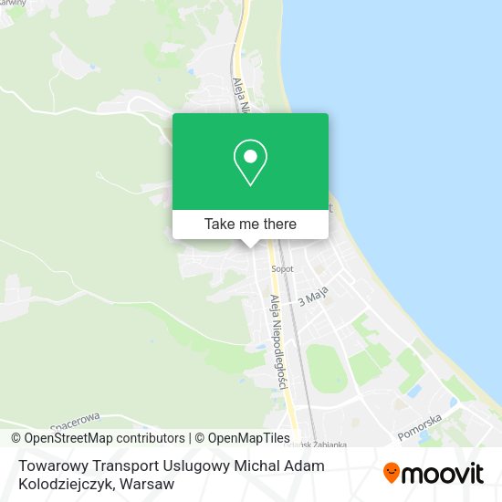 Towarowy Transport Uslugowy Michal Adam Kolodziejczyk map