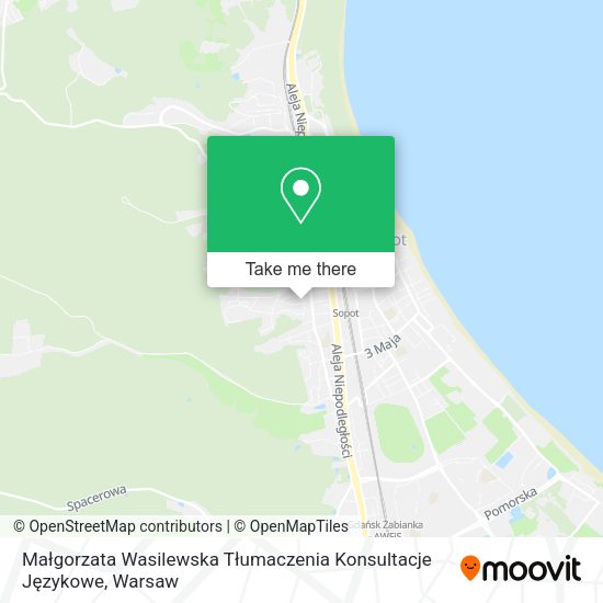 Małgorzata Wasilewska Tłumaczenia Konsultacje Językowe map