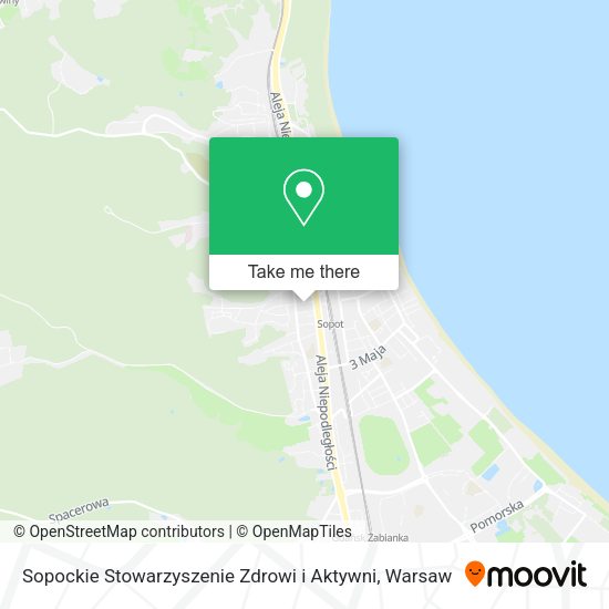 Sopockie Stowarzyszenie Zdrowi i Aktywni map