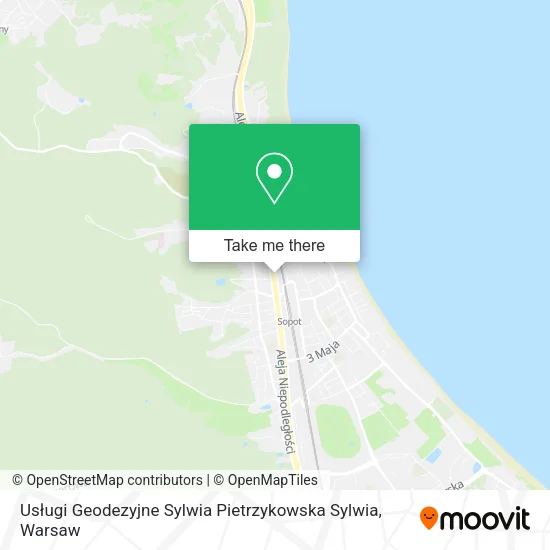 Usługi Geodezyjne Sylwia Pietrzykowska Sylwia map