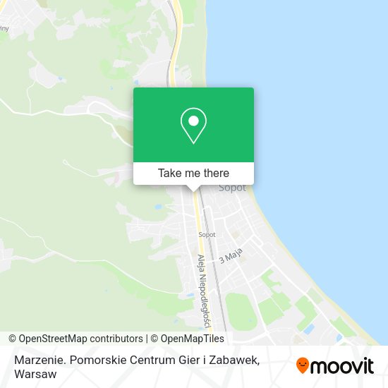 Marzenie. Pomorskie Centrum Gier i Zabawek map