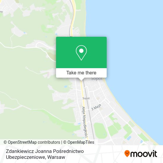 Zdankiewicz Joanna Pośrednictwo Ubezpieczeniowe map