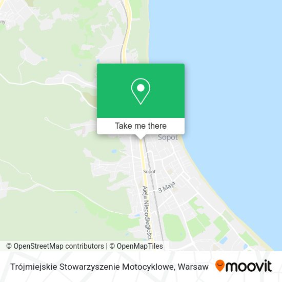 Trójmiejskie Stowarzyszenie Motocyklowe map