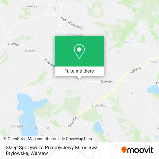 Карта Sklep Spozywczo Przemyslowy Miroslawa Brylowska