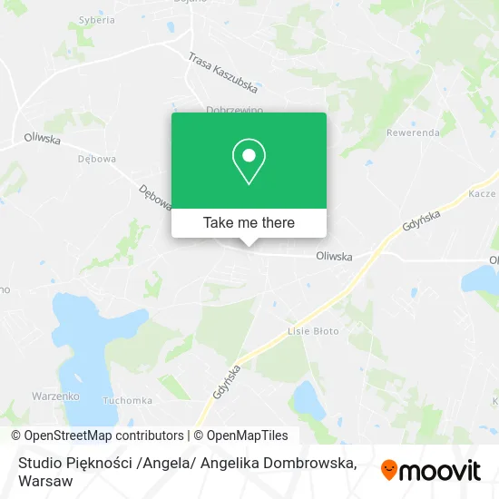 Карта Studio Piękności /Angela/ Angelika Dombrowska