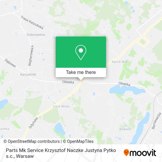 Карта Parts Mk Service Krzysztof Naczke Justyna Pytko s.c.