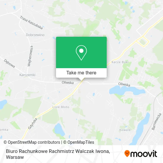 Карта Biuro Rachunkowe Rachmistrz Walczak Iwona