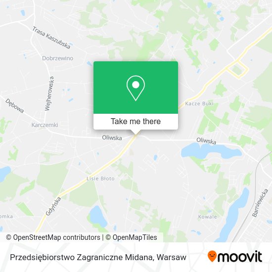 Карта Przedsiębiorstwo Zagraniczne Midana