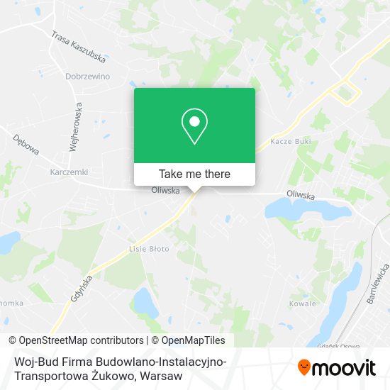 Woj-Bud Firma Budowlano-Instalacyjno-Transportowa Żukowo map