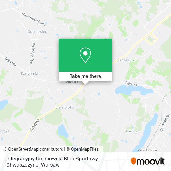 Integracyjny Uczniowski Klub Sportowy Chwaszczyno map