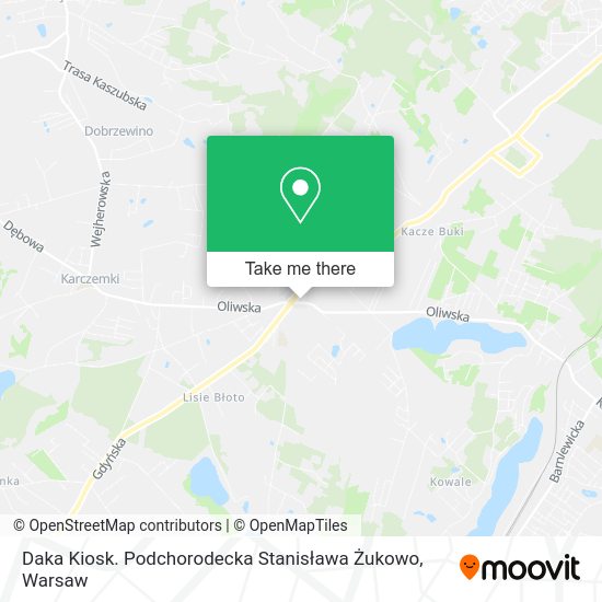 Daka Kiosk. Podchorodecka Stanisława Żukowo map