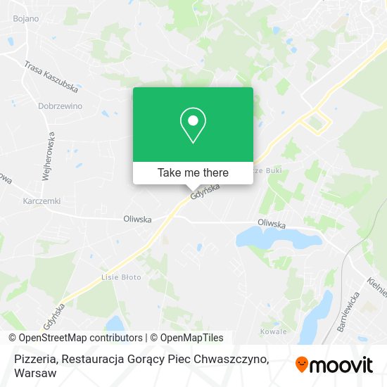 Pizzeria, Restauracja Gorący Piec Chwaszczyno map