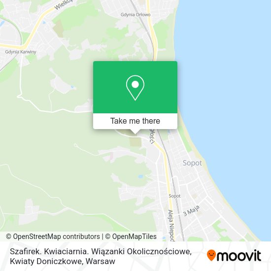 Szafirek. Kwiaciarnia. Wiązanki Okolicznościowe, Kwiaty Doniczkowe map