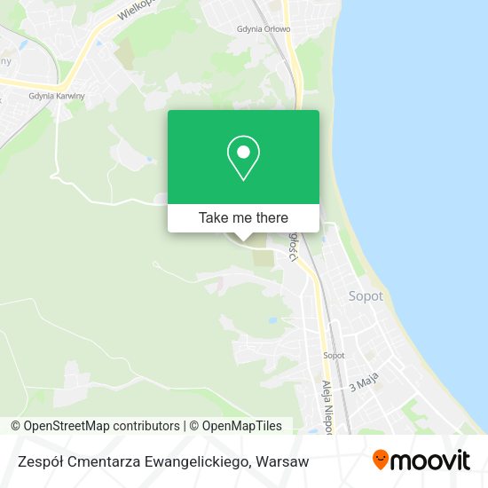 Zespół Cmentarza Ewangelickiego map