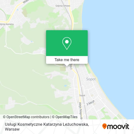 Usługi Kosmetyczne Katarzyna Leżuchowska map