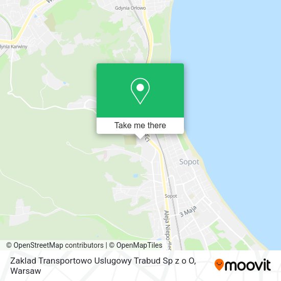 Zaklad Transportowo Uslugowy Trabud Sp z o O map