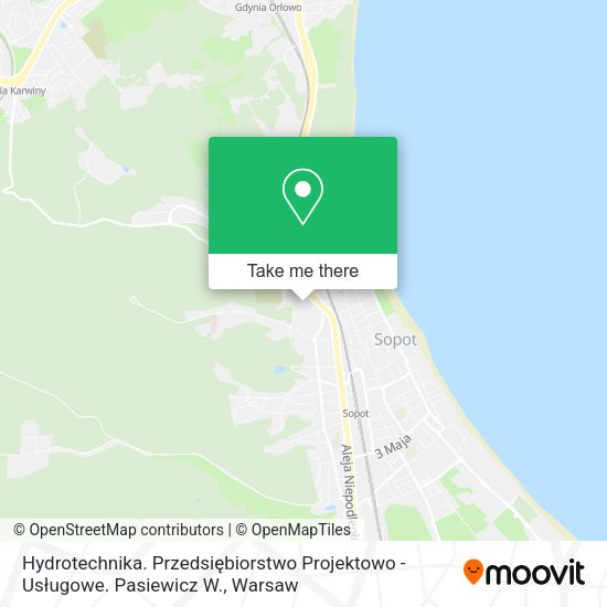 Hydrotechnika. Przedsiębiorstwo Projektowo - Usługowe. Pasiewicz W. map