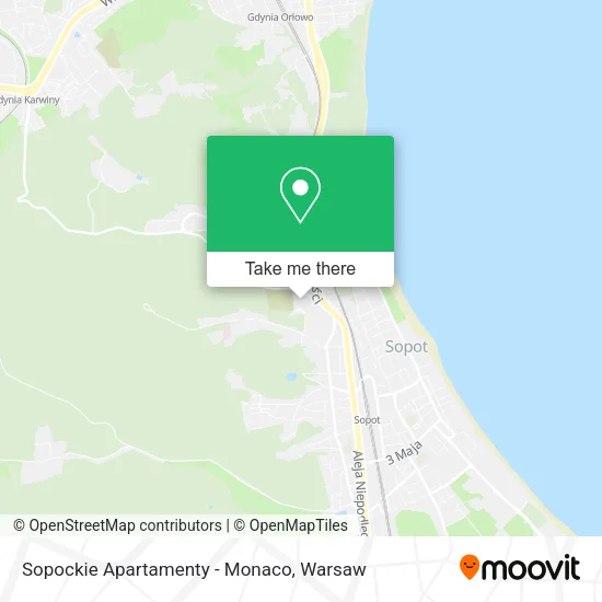 Карта Sopockie Apartamenty - Monaco
