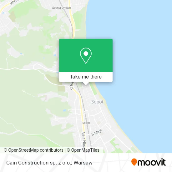Карта Cain Construction sp. z o.o.