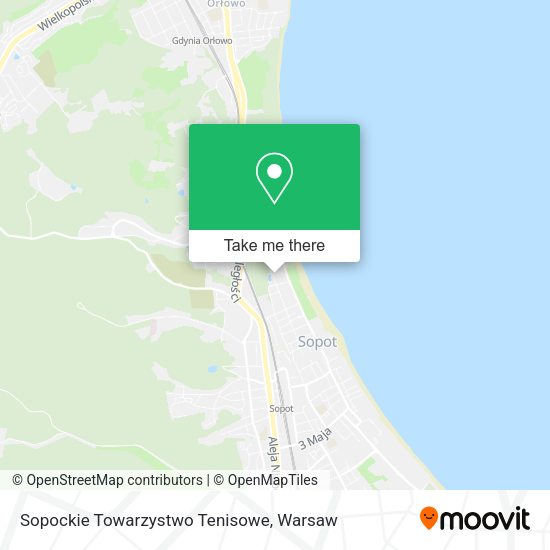 Sopockie Towarzystwo Tenisowe map