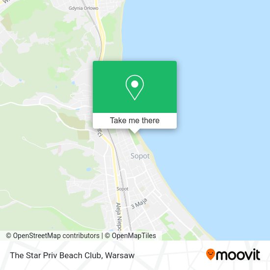 The Star Priv Beach Club map