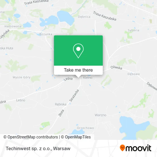 Techinwest sp. z o.o. map