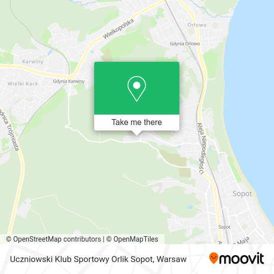 Uczniowski Klub Sportowy Orlik Sopot map