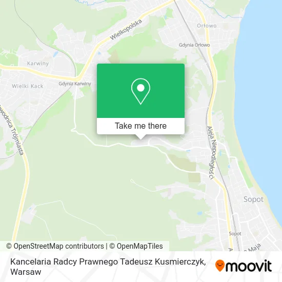 Карта Kancelaria Radcy Prawnego Tadeusz Kusmierczyk