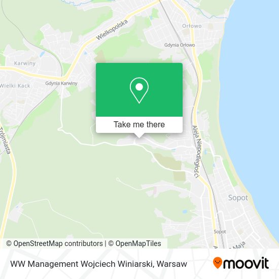 WW Management Wojciech Winiarski map