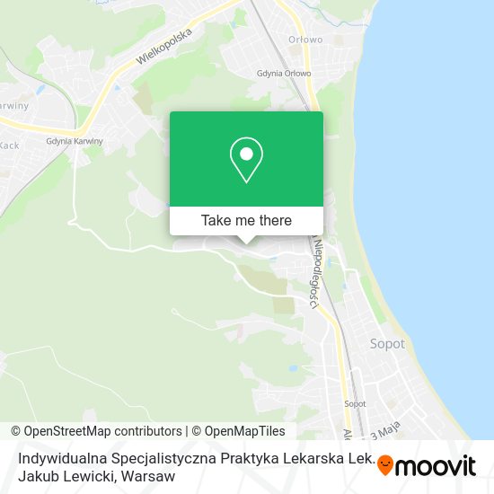 Indywidualna Specjalistyczna Praktyka Lekarska Lek. Jakub Lewicki map