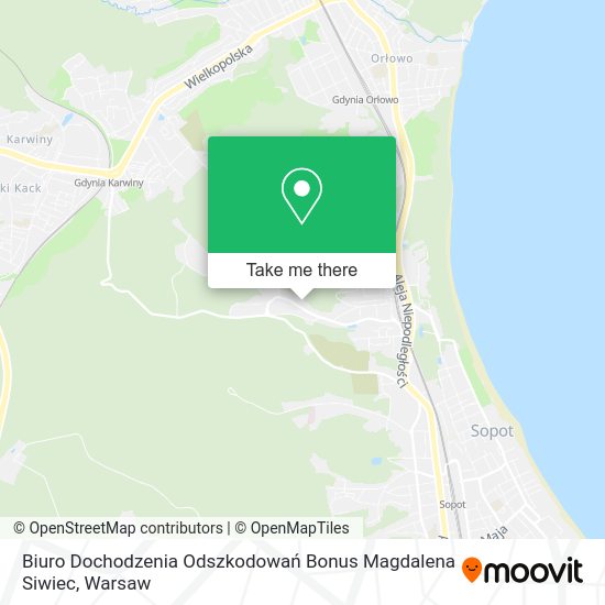 Biuro Dochodzenia Odszkodowań Bonus Magdalena Siwiec map