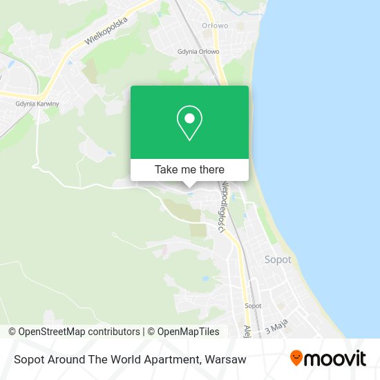 Sopot Around The World Apartment map