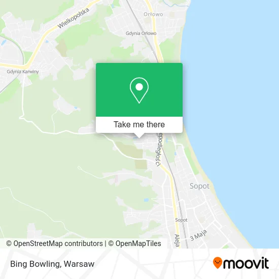 Карта Bing Bowling