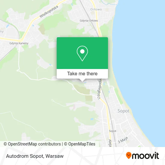 Карта Autodrom Sopot
