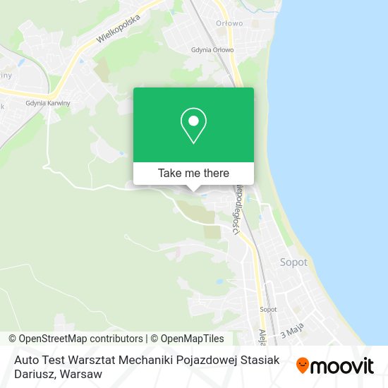 Auto Test Warsztat Mechaniki Pojazdowej Stasiak Dariusz map