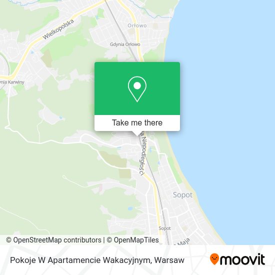 Pokoje W Apartamencie Wakacyjnym map