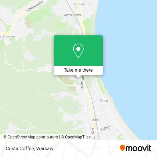 Карта Costa Coffee