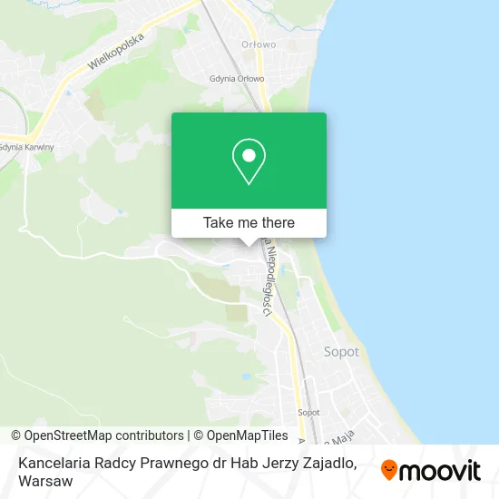 Карта Kancelaria Radcy Prawnego dr Hab Jerzy Zajadlo