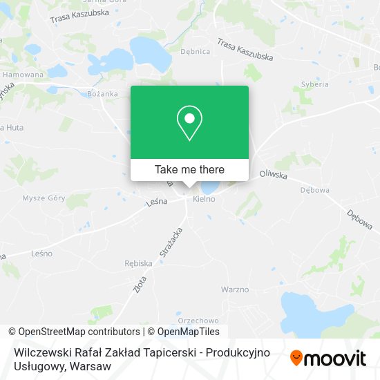 Wilczewski Rafał Zakład Tapicerski - Produkcyjno Usługowy map