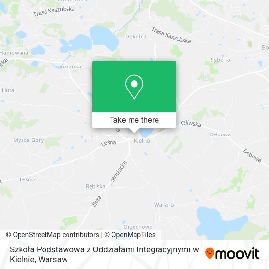 Szkoła Podstawowa z Oddziałami Integracyjnymi w Kielnie map