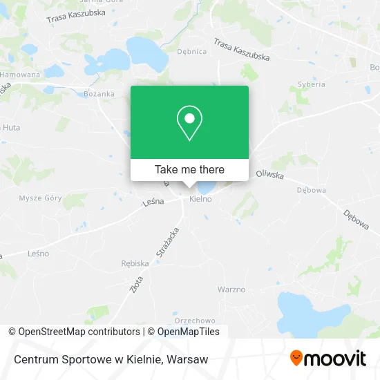Centrum Sportowe w Kielnie map