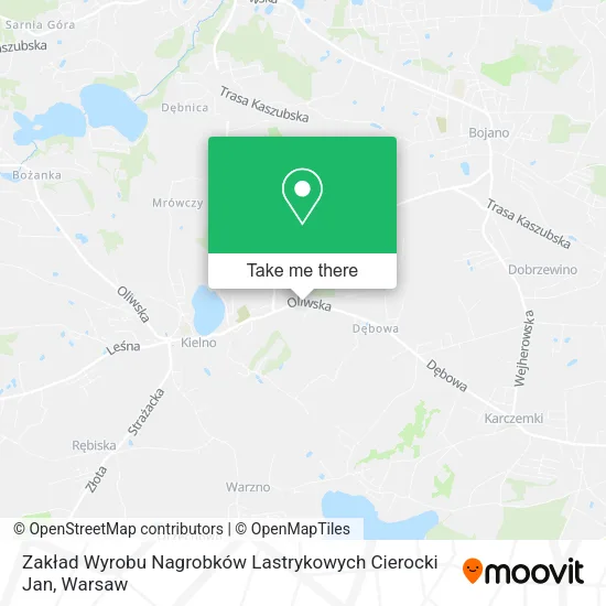 Zakład Wyrobu Nagrobków Lastrykowych Cierocki Jan map