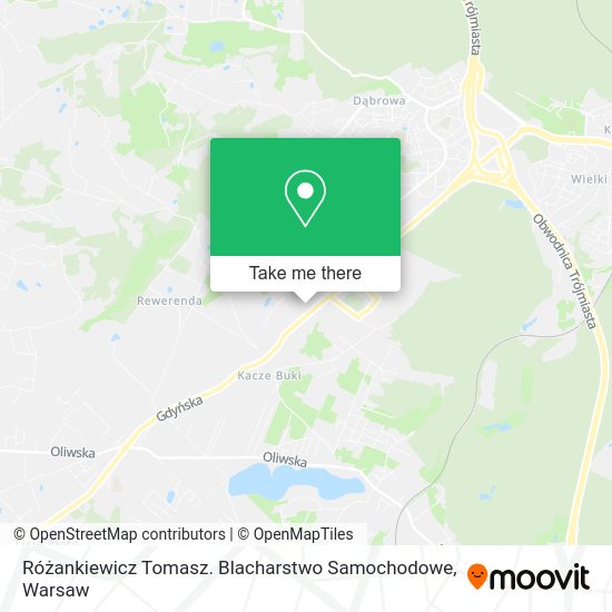 Różankiewicz Tomasz. Blacharstwo Samochodowe map